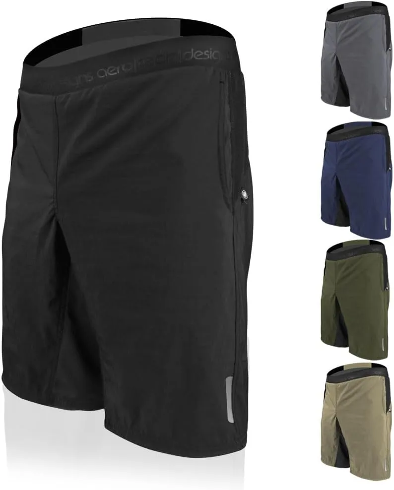 | Men's USA MTB Shorts | Mountain Bike Shell and Padded Liner | Made in USA