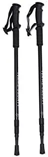 1 Pair Outdoor Travel Telescopic Trekking Pole Set Adjustable Shock Absorption Adjust 3 Sections Safety Climbing Hiking Pole