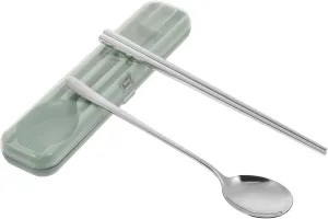 1 Set Stainless Steel Cutlery Practical with Box for Dinner Tableware Portable for Home Use and Outdoor Dining