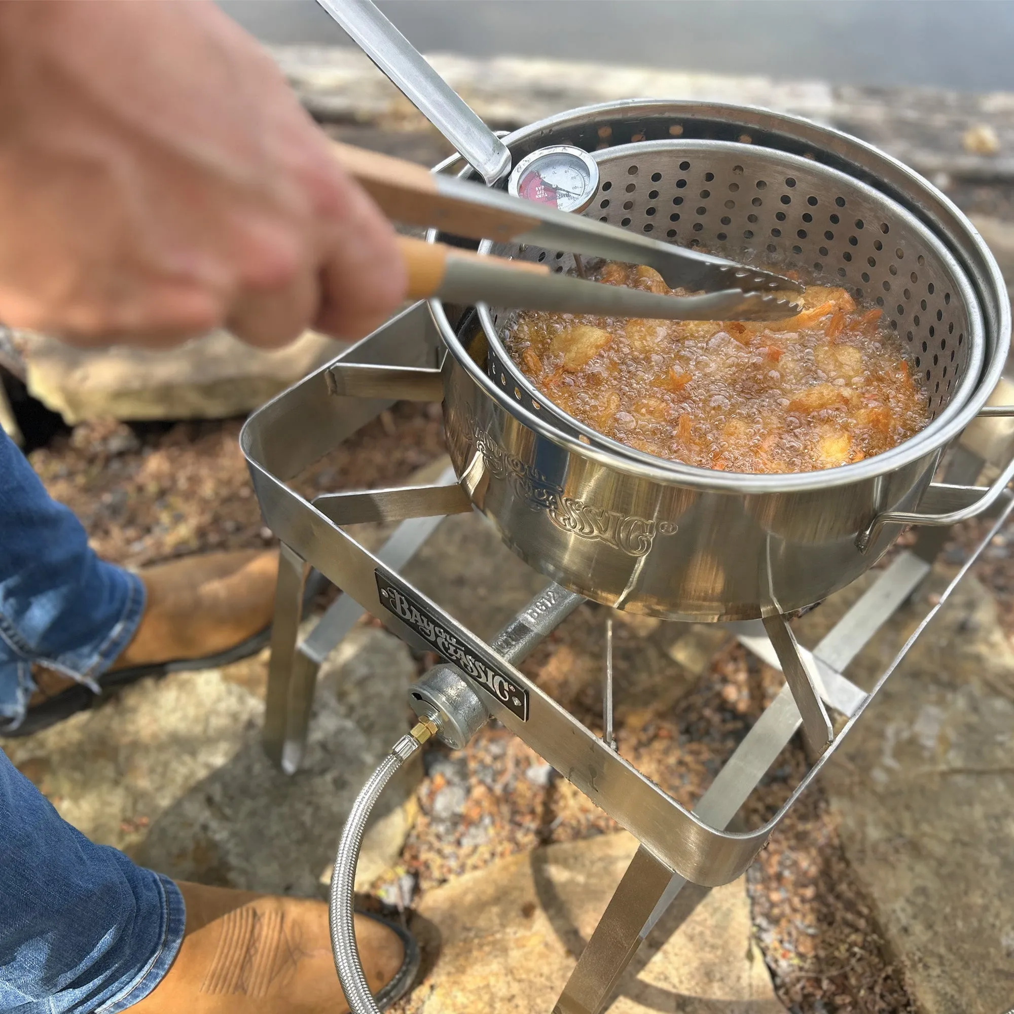 10-qt Stainless Fry Pot