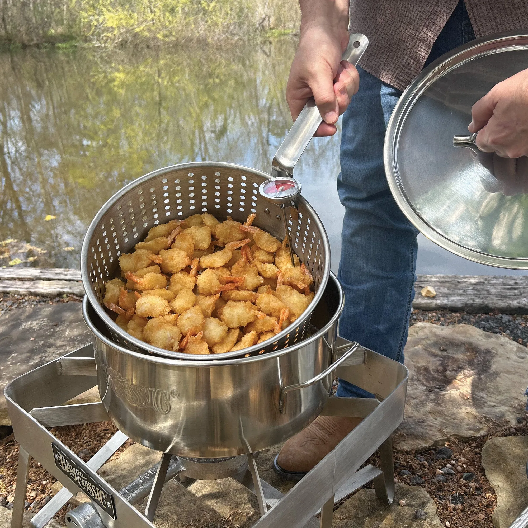 10-qt Stainless Fry Pot