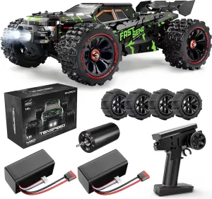 1/14 Brushless RC Cars for Adults Fast 50  mph, RC Trucks 4x4 Offroad Waterproof, Electric Powered High Speed Remote Control Car, Scary Fast Extreme RC Truggy with 3S Battery for Snow Sand