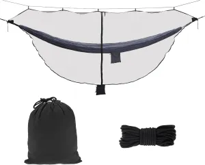 11ft X 4.5ft Hammock Bug Net, Mosquito Net for Hammocks, Mesh Hammock Netting Fits All Camping Hammocks (Black)