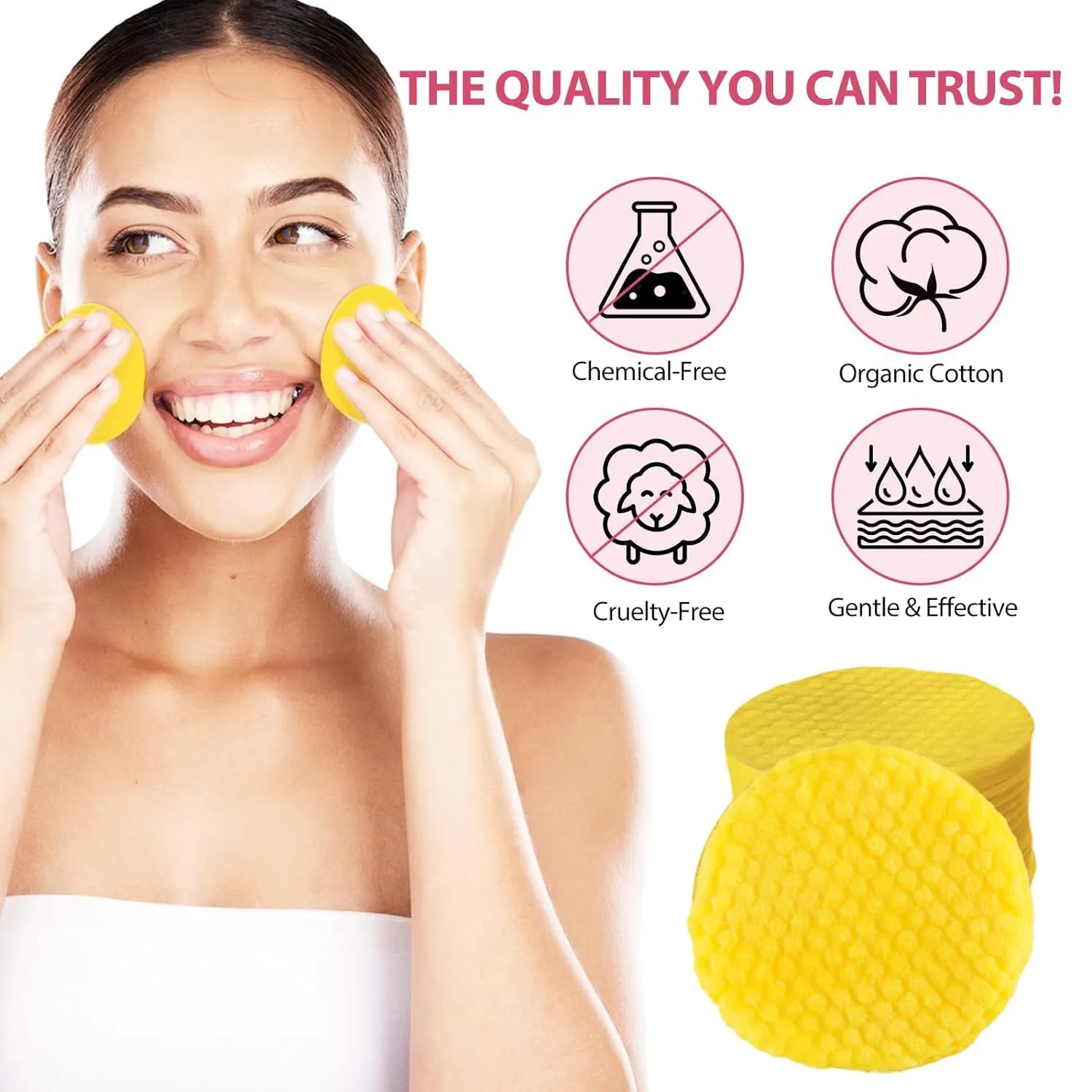 120 Pads Kojic Acid and Turmeric Cleansing Pads,Turmeric Cleansing Pads Balance Skin Oil And Water,Gentle & Non-Irritating,For Body's Skin