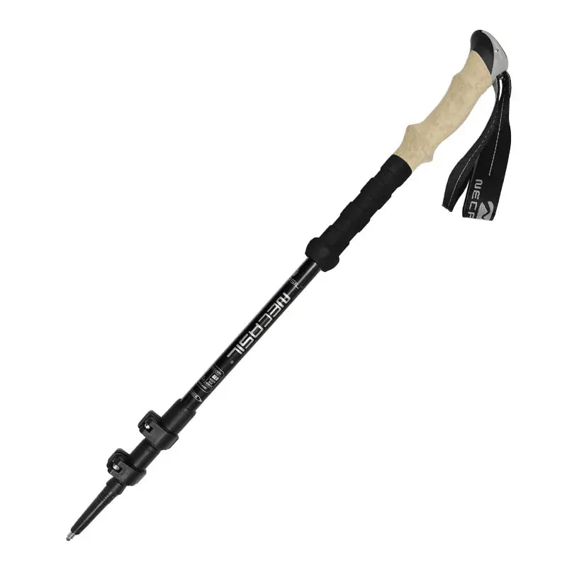 135CM Aluminum Telescopic Hiking Pole Anti-Shock Walking Stick Ultralight Trekking Cane 1PCS