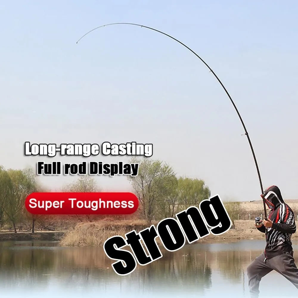 13" 14" 16.4" Telescopic Fishing Rod Carbon Fiber Portable Spinning Fishing Pole for Boat Saltwater and Freshwater Surfcasting Baitcasting Rod Long Distance Throwing Fishing Rod