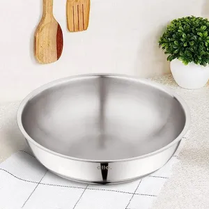 1.5L Allo CookSafe TriPly Tasla | Stainless Steel | Induction Friendly | Naturally Non-stick | 20cm