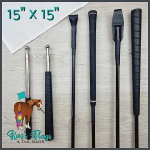 15" x 15" HD Flag & Pole Combo Range