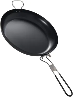 1pc Camping Non-Stick Frying Pan Iron Cooking Pot for Outdoor Use Portable Cookware for Hiking and Picnics Non-Stick Camping Utensils