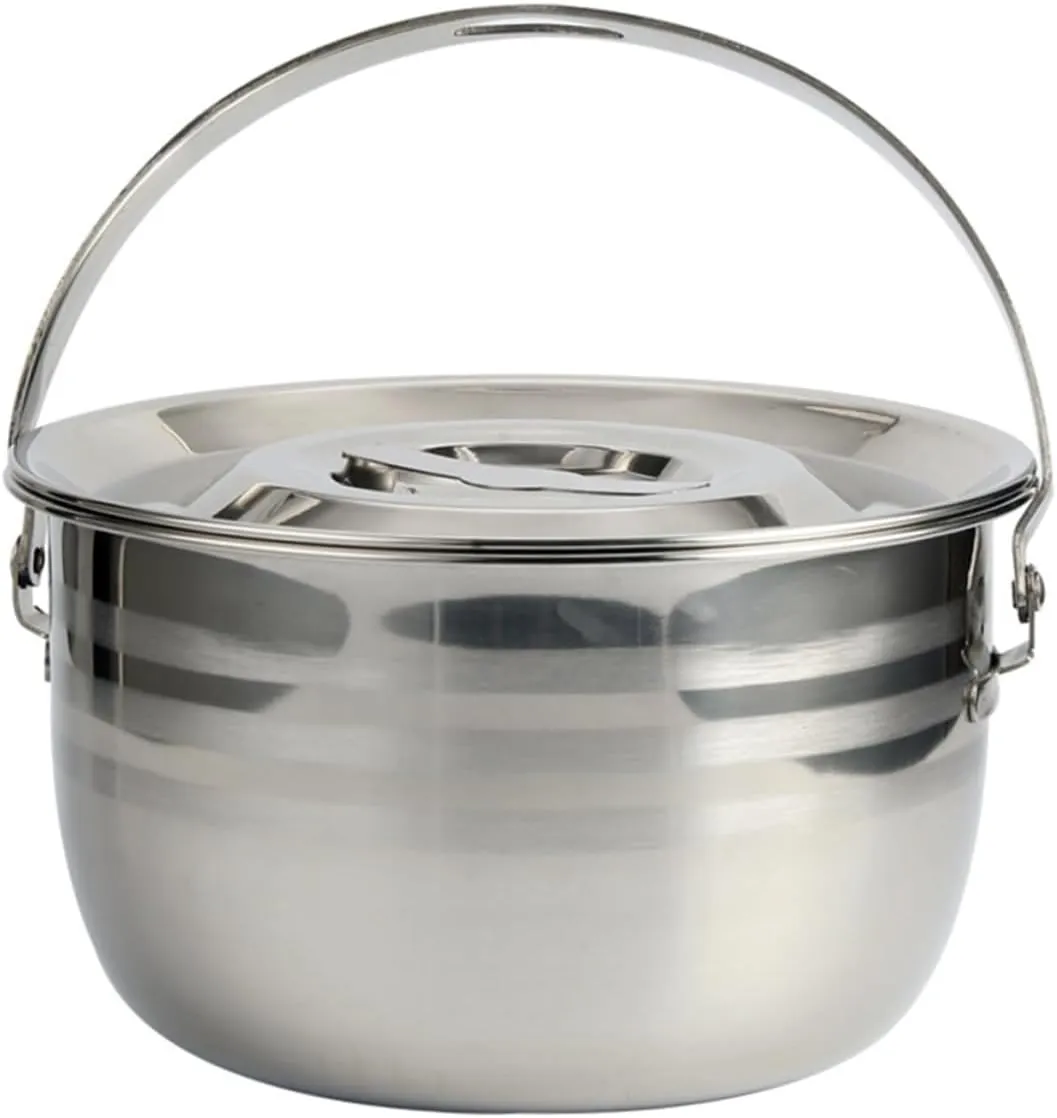 1pc High Capacity Non-stick Camping Pot Cookware Portable Soup Pot for Outdoor Cooking and for Bbq and Camping