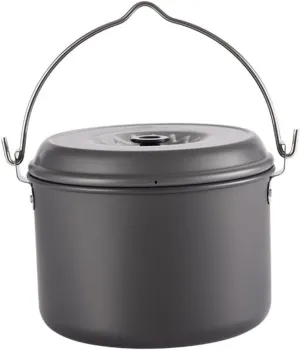 1Pc Portable Camping Pot Durable Cook Kit Non Stick Design for Hiking Backpacking and Picnics Essential Outdoor Cooking Gear