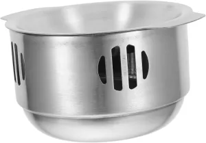 1set Food Cooking Pot with Stove Vintage Design Stockpot for Outdoor Cookware Lightweight Kitchen Pan for Noodles Seafood Soup and More
