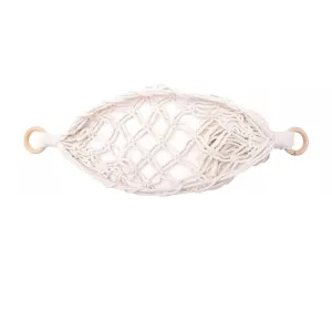 #2   4*Hooks Hammock Basket Woven Fruit Holder Net Space Saving Fruit Vegetable