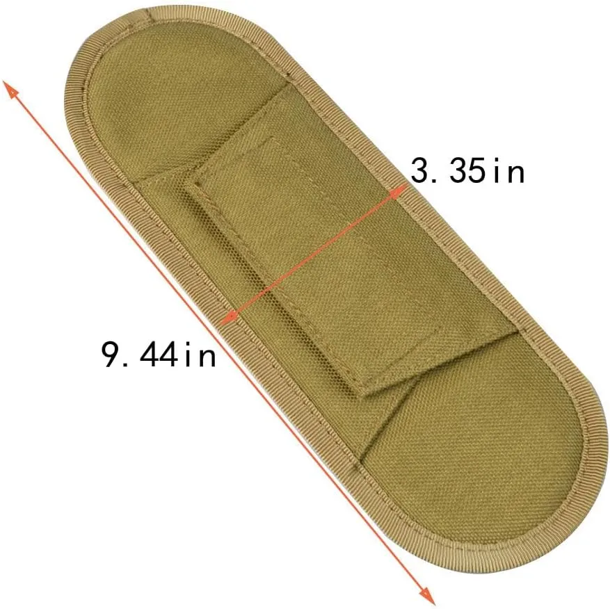 2 Pack Tactical Vest Shoulder Pads Shoulder Strap Pad Mesh Padded Cushion Strap Pads with Foam and Mesh for Backpack, Camera, Laptop, Messenger, Guitar