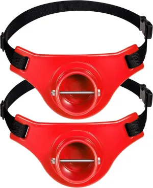 2 Pcs Fishing Rod Belt 2. 3 Inch Inner Dia Fishing Fighting Waist Belt Rod Holder, 360 Degree Adjustable