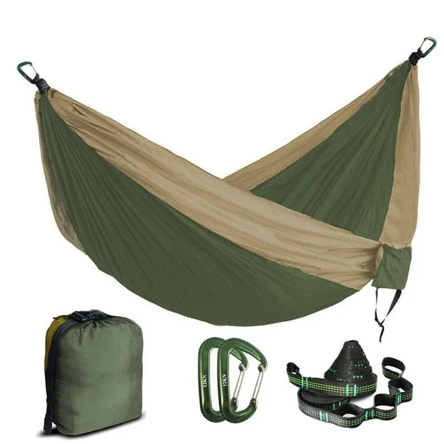 2 Person Parachute Hammock Portable Army Survival