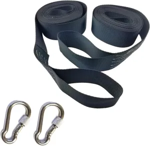 20 FT Tree Swing Hanging Kit Straps (Set of 2) Hold 5000 LBS Extra Long | 20ft| Rope Hammock & Tire Swing Tree Swing Fast & Easy Way to Hang Any Swing – Outdoor Swing Hangers (20ft)
