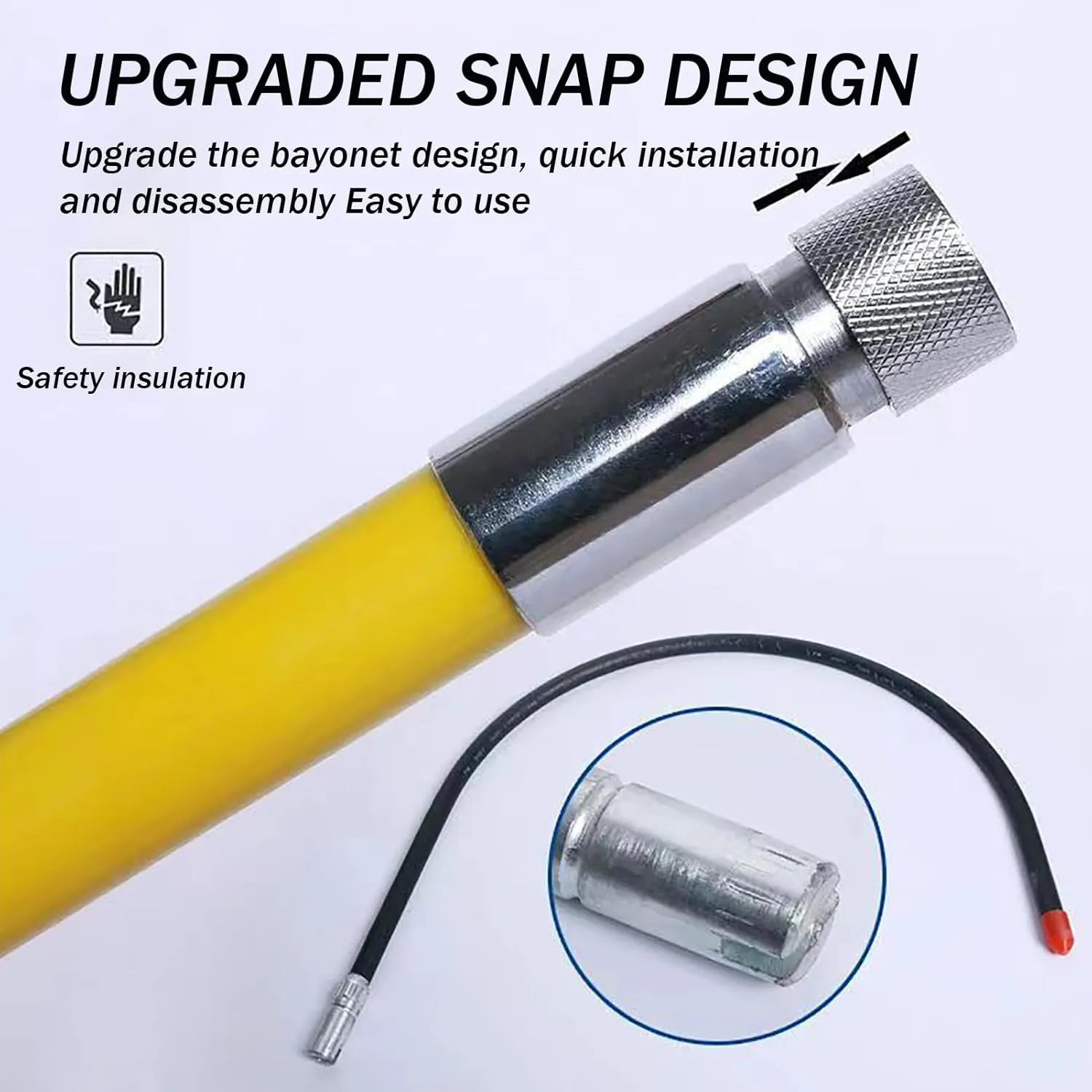 2025 Rescue Hook, High Voltage Insulation Rescue Hook, Lightweight Anti Electric Shock Emergency Lifesaving Pole, for 35kv 110kv 220kv Electrical Gear