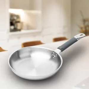 2L Allo CookSafe TriPly Fry Pan | Stainless Steel | Induction Friendly | 24cm
