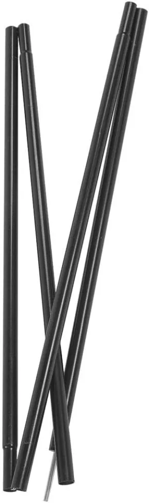 2m Tent Rod Camping Pole Telescopic Tent Pole Iron Tent Shelter Canopy Supporting Folding Rod Pole Replacement Tent Pole for Hiking Camping Outdoor