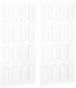 2Pcs Cabinet Door Bumpers Self Adhesive Furniture Pads for Tables Walls Impact Absorbing Corner Guards to Reduce Noise and Prevent Damage