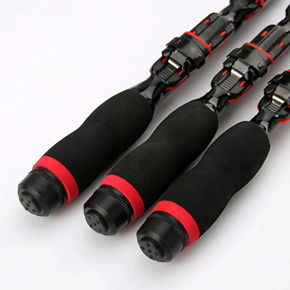 2pcs Fishing Accessories Portable Fishing Accessory Folding Pole Fishing Suplies Fishing Rod for Fish