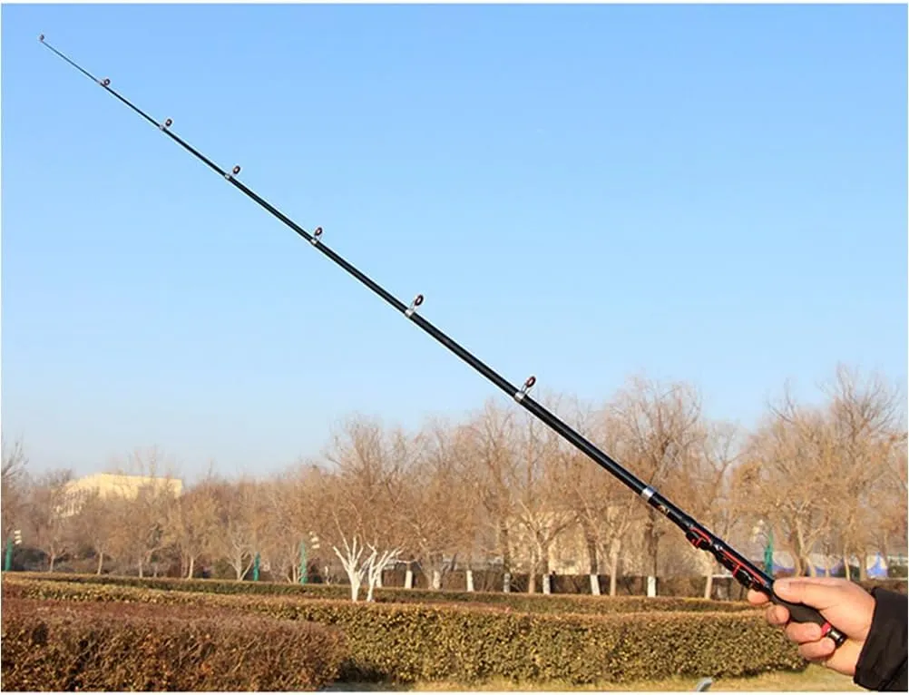 2pcs Fishing Accessories Portable Fishing Accessory Folding Pole Fishing Suplies Fishing Rod for Fish