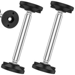 2Pcs Telescopic Support Rod, Cabinet Jack Support Pole, Stainless Steel Adjustable Third Hand Support System, Maximum load-660Lbs for Cabinet Jacks Cargo Bars Drywall Support (24×8cm)