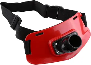 3 Colors Stand Up Belt Rotary Fishing Rod Holder Back Padded Fishing Fighting Rod Belt (Red)