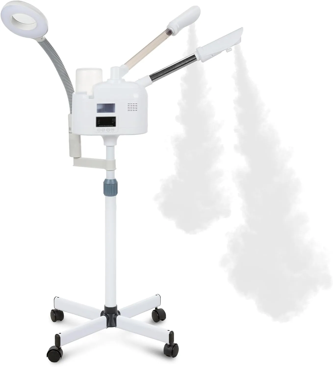 3 in 1 Professional Facial Steamer for Face with Hot & Cold Nozzle 5X Magnifying Lamp Facial Steamer for Esthetician vaporizador Facial Use at Home or Spa