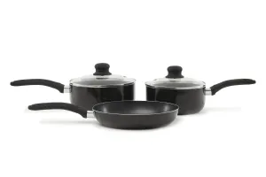 3-Piece Saucepan & Frying Pan Set