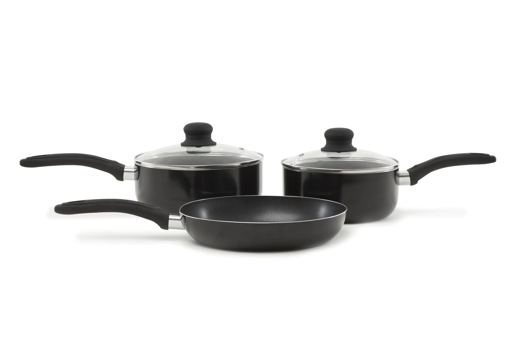 3-Piece Saucepan & Frying Pan Set