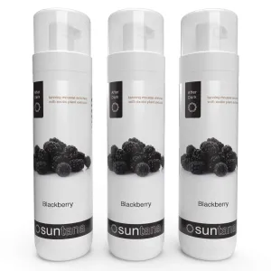 3 x Suntana Blackberry Fragranced 14% Premium Self Tanning Mousse - 'After Dark' Dark Tan