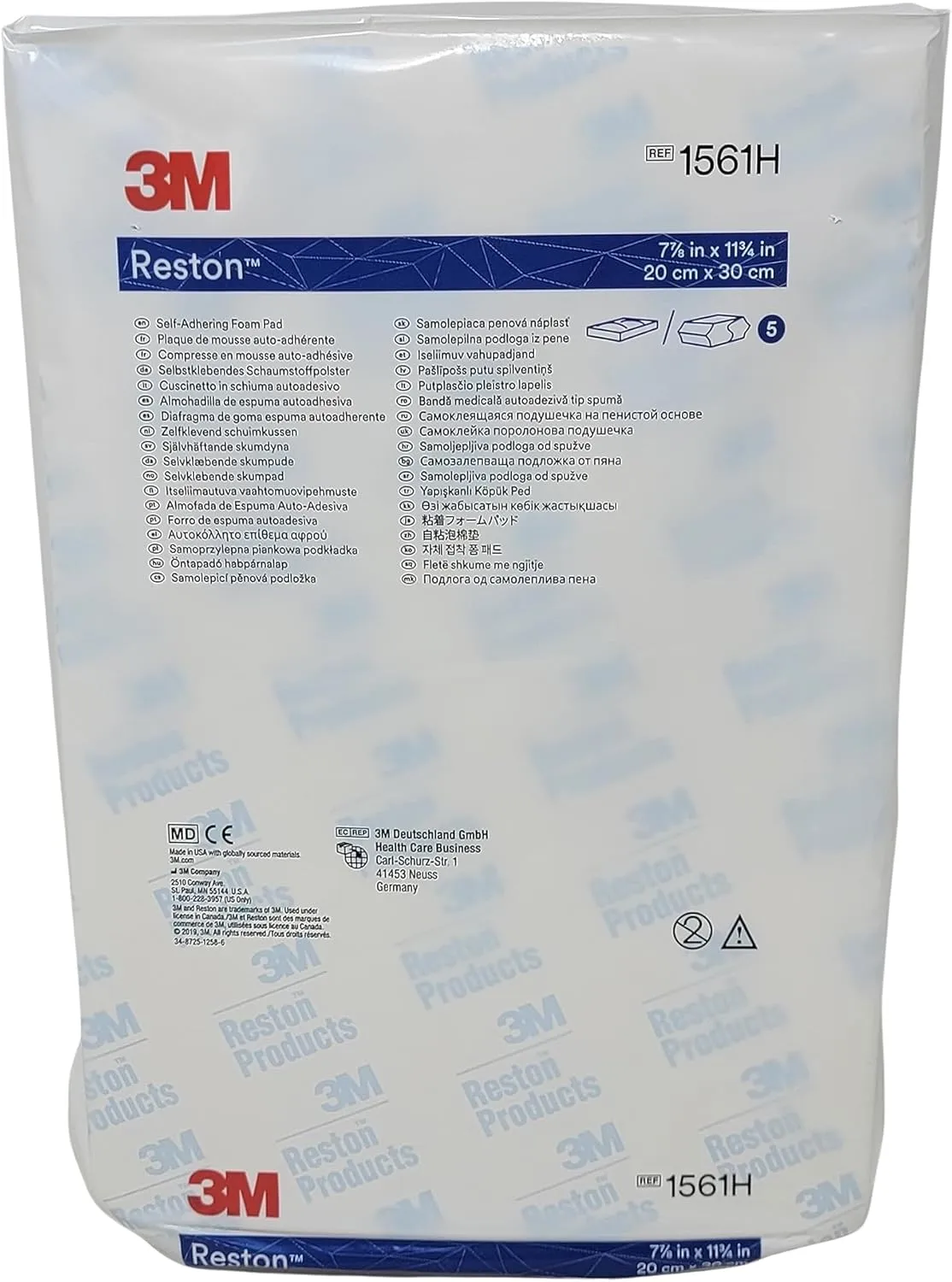 3M Reston Self-Adhering Foam Products 1561H (Pack of 5)