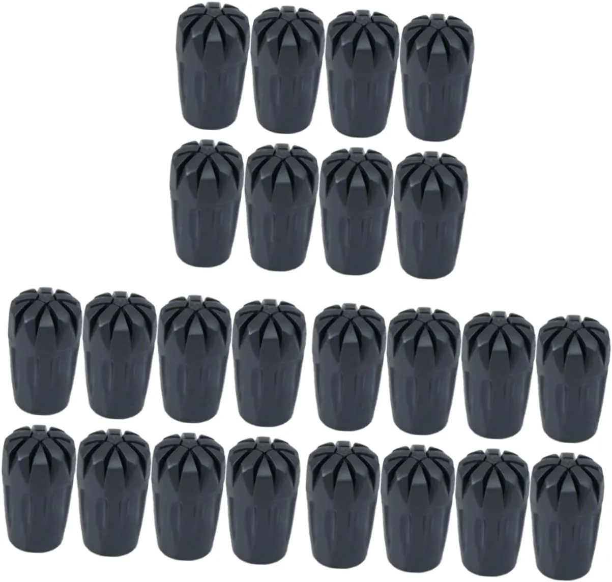 3sets Natural Rubber Hiking Pole Tips Fit for Various Brands of Trekking Poles 8pcs*3