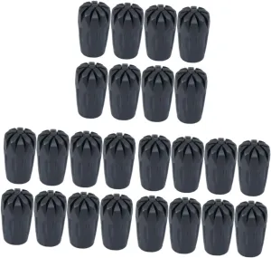 3sets Natural Rubber Hiking Pole Tips Fit for Various Brands of Trekking Poles 8pcs*3