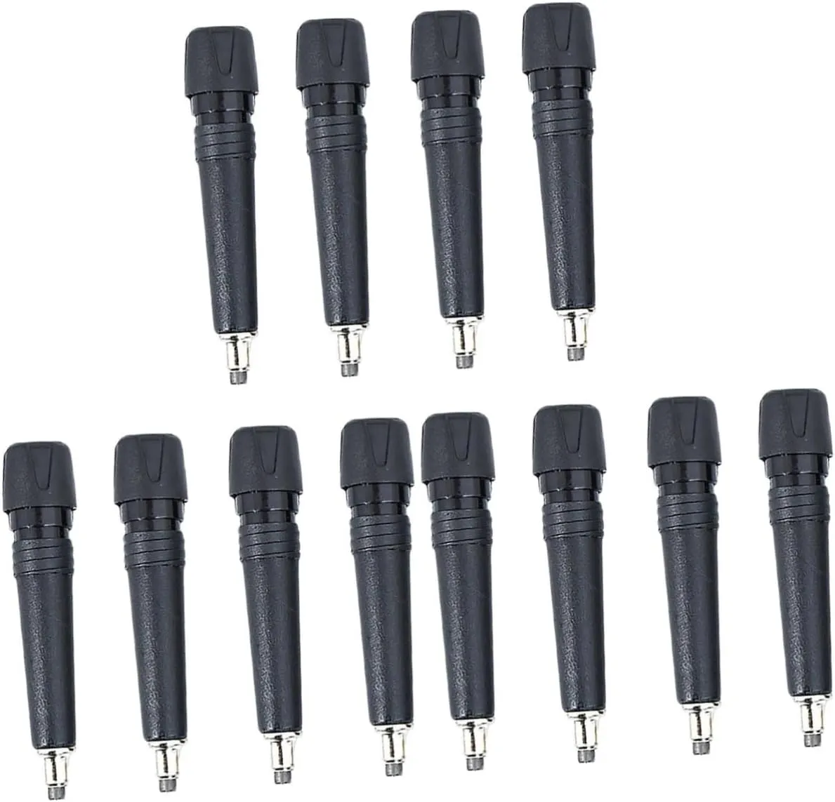 3sets Outdoor Trekking Pole Protectors Shock Absorbing Pole Tips for Hiking Easy to Install Trekking Accessories 4pcs*3