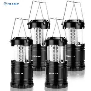 4-Packs, Super Portable Collapsible Outage, Storms Lantern Camping Massive offer Hurricane, IPX4 Camping Bright, Water Free shipping LED for Resistant, Power Powered Battery Emergency Lights Light,