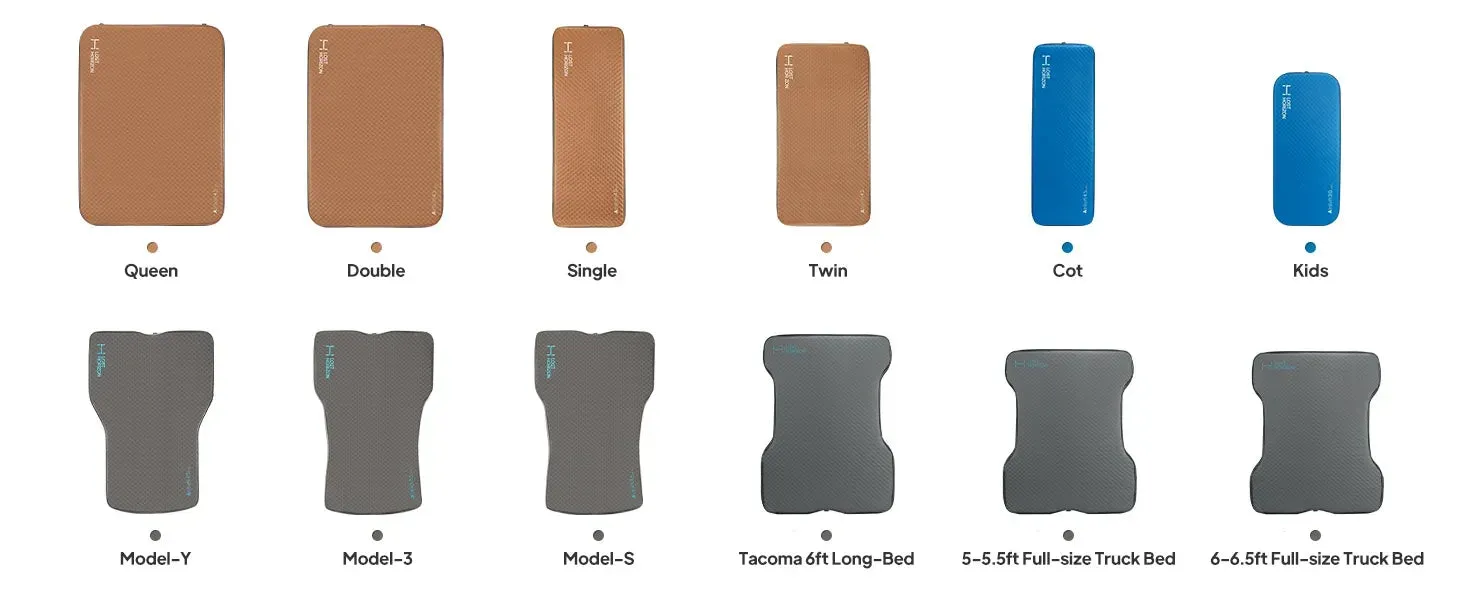 4.5” Thick Self-Inflating Sleeping Pad – Solid Foam Camping Mattress