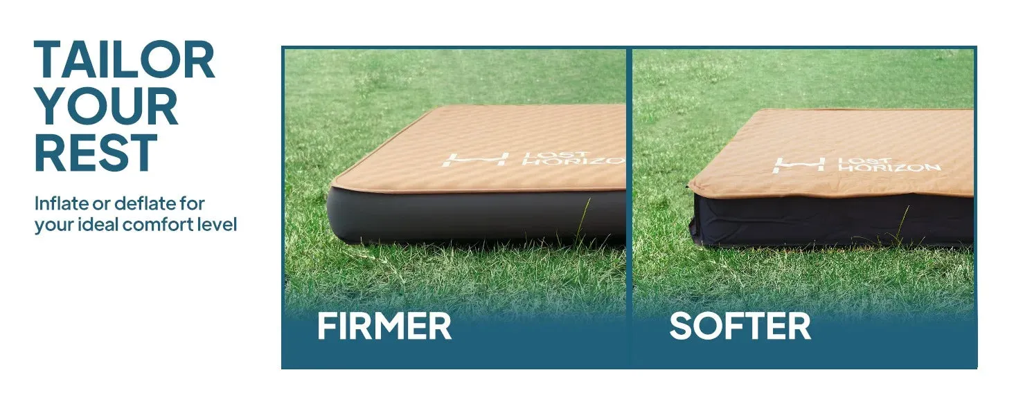 4.5” Thick Self-Inflating Sleeping Pad – Solid Foam Camping Mattress