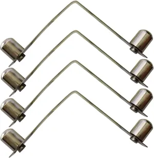 50pcs/lot Kayak Paddle Tent Pole 5.4mm/6mm/8mm/9mm/9.7mm Push Button Double Solid Spring Awning Accresories Telscopic Tube Camping & Caravan & Chair Tube Lock (911mm)