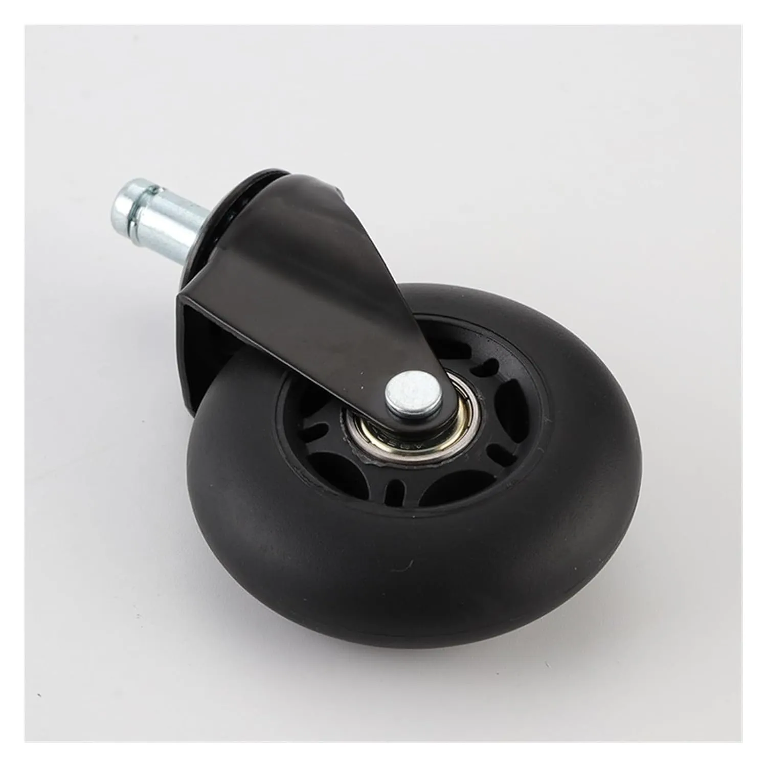 5/3-inch TPR Pole Swivel casters/Push Flat Rubber Shock-Absorbing Wheels/Household Wheel Trailer Wheels