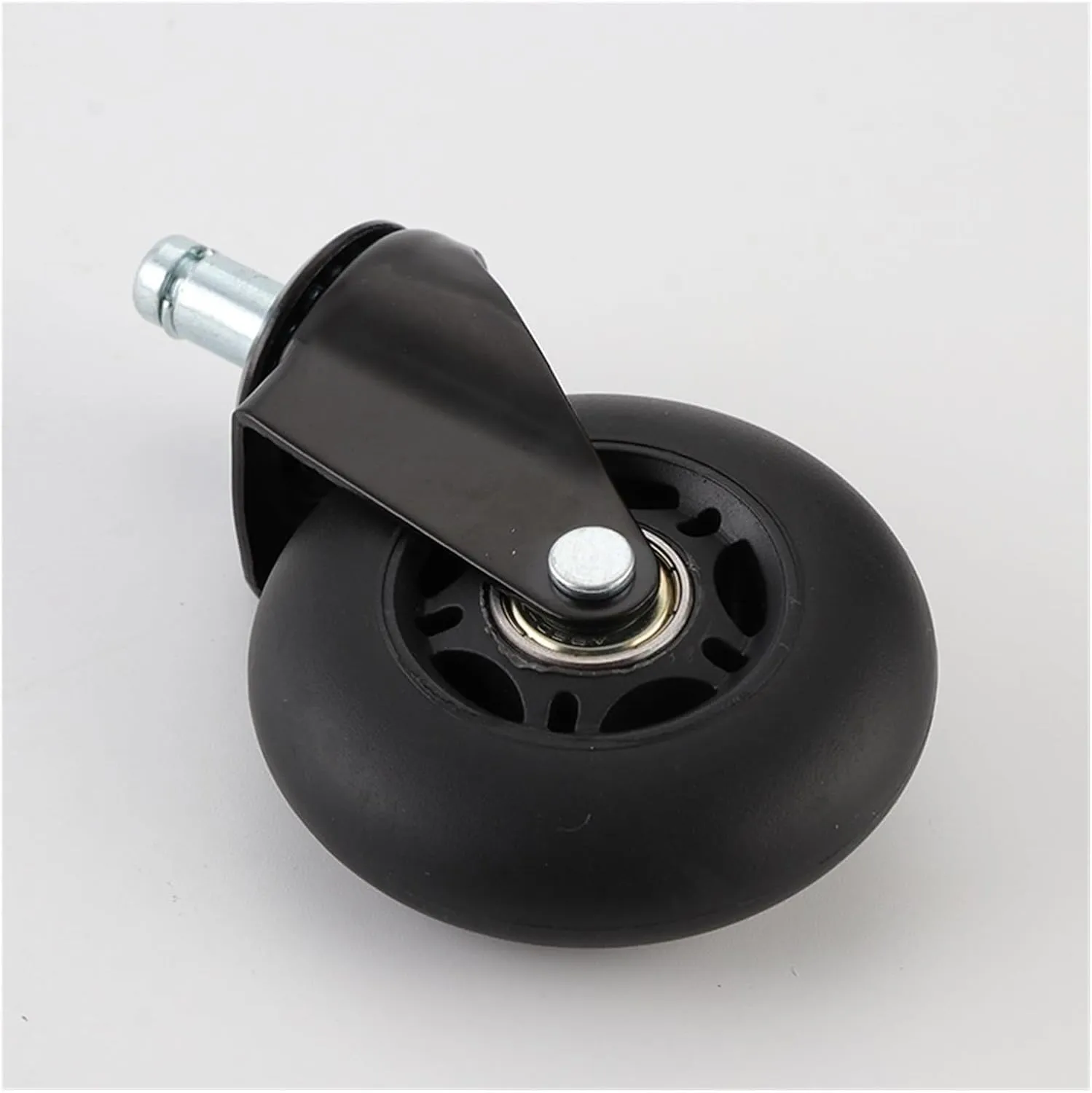 5/3-inch TPR Pole Swivel casters/Push Flat Rubber Shock-Absorbing Wheels/Household Wheel Trailer Wheels
