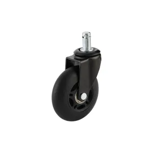 5/3-inch TPR Pole Swivel casters/Push Flat Rubber Shock-Absorbing Wheels/Household Wheel Trailer Wheels