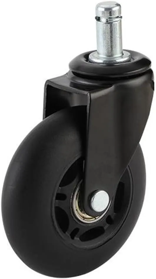 5/3-inch TPR Pole Swivel casters/Push Flat Rubber Shock-Absorbing Wheels/Household Wheel Trailer Wheels