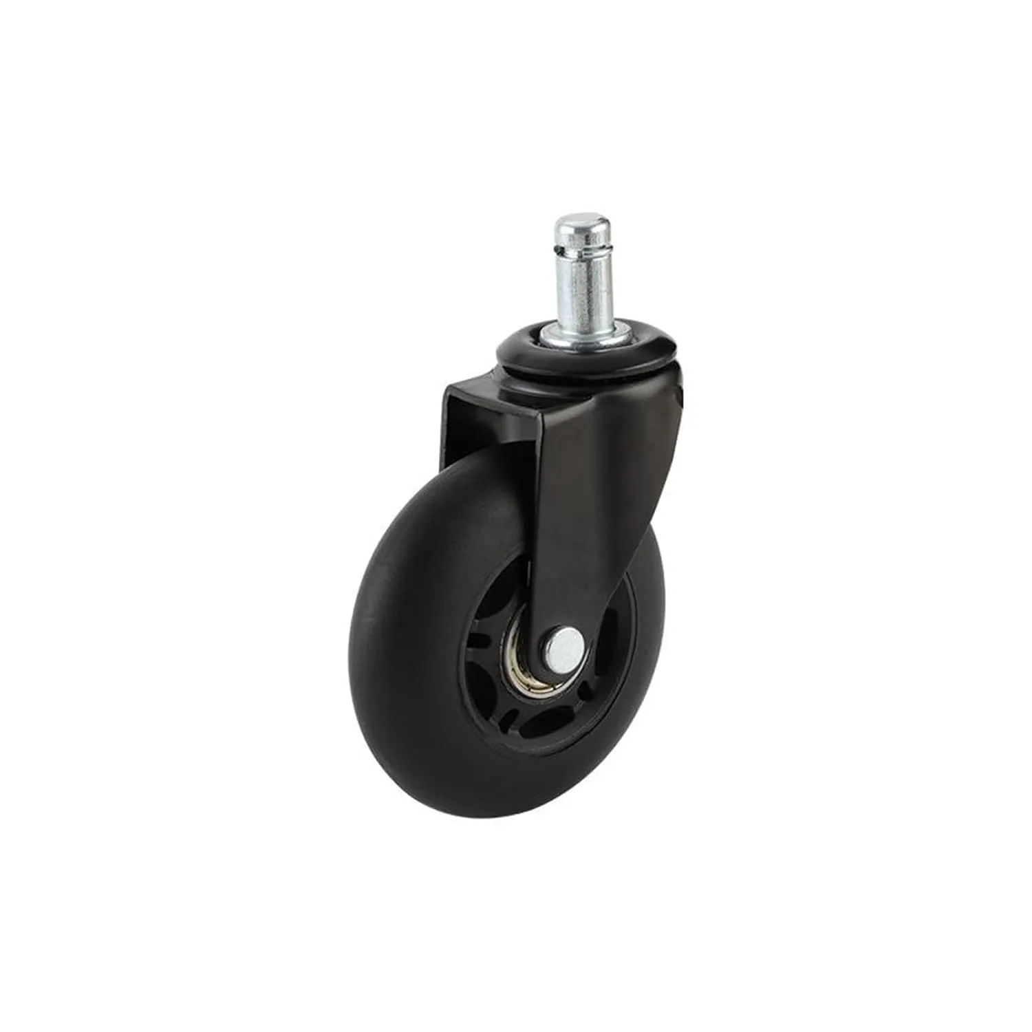 5/3-inch TPR Pole Swivel casters/Push Flat Rubber Shock-Absorbing Wheels/Household Wheel Trailer Wheels