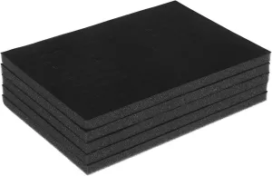5Pcs Black Foam Jewelry Inserts Earring Box Sponge Pad Foam Holder Organizer Jewelry Organizer Trays for Jewelry Travel Ring Inserts Jewelry Display Retail Showcase Box