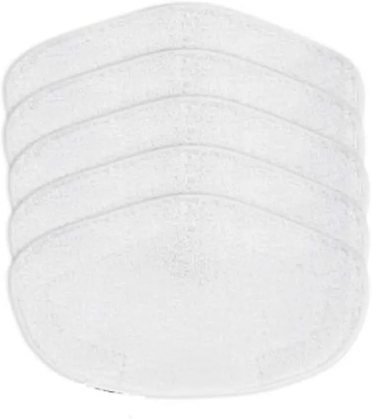 5Pcs Microfiber Washable Mop Pad Replacement Mop Part/Fit for Polti Kit/Fit for Vaporetto Mop Floor Cleaning Cloth Microfiber Self Wring Pads