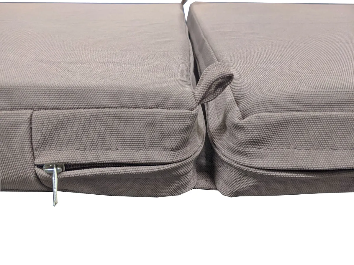 6 Ft Foldable Memory Foam Nap Pad with Elastic Waterproof Covers