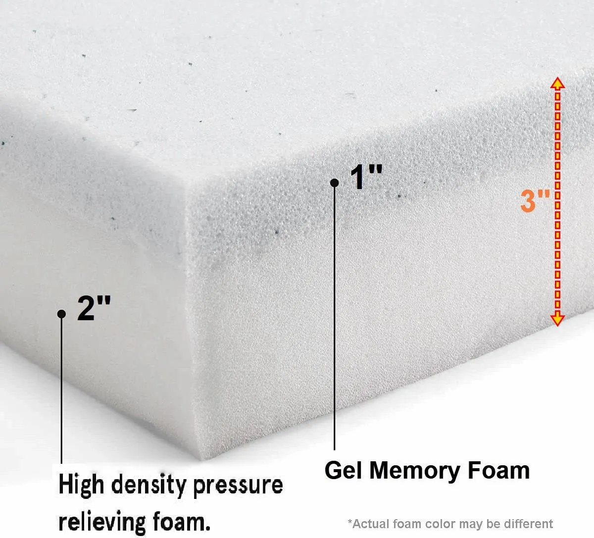 6 Ft Foldable Memory Foam Nap Pad with Elastic Waterproof Covers
